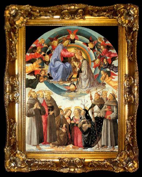 framed  GHIRLANDAIO, Domenico Coronation of the Virgin, ta009-2